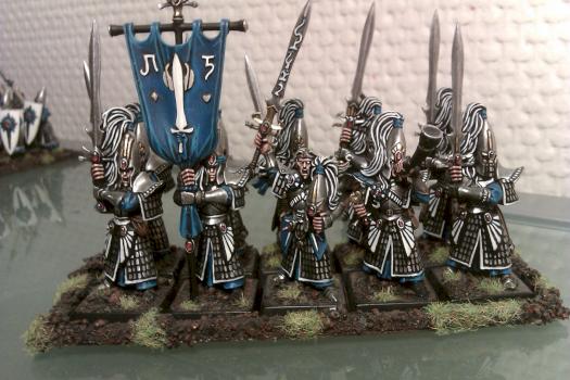 High elf Swordmasters by Mortenmg