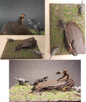 Emilia Foxy Foxwell Attacked by Wolfhounds by Andrei Maximus