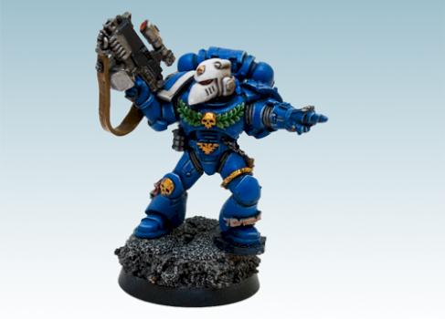 SPACE MARINES ULTRAMARINES STERNGUARD VETERAN by Fireknight