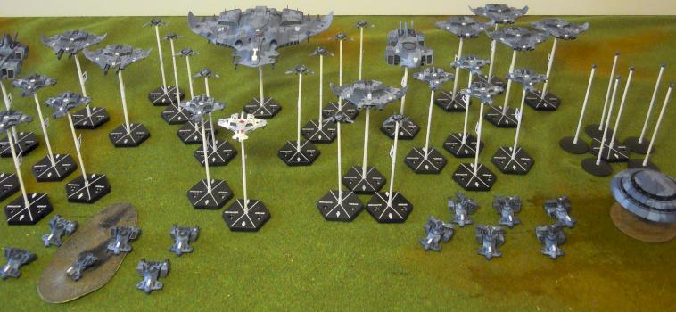 Tau Fleet (Aeronautica Imperialis) by Shi Vral