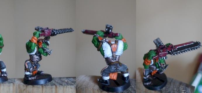 Ugroth Bolgrot - Bloodbowl - Chainsaw orc by Ptchnk