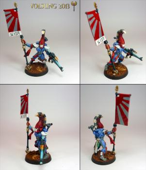 Eldar Dire Avenger Standard Bearer by -Volsung-
