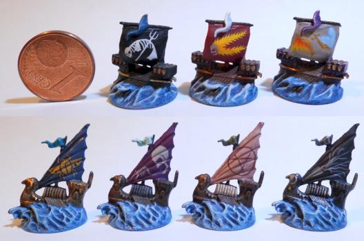 escort ships (dreadfleet) by Shi Vral