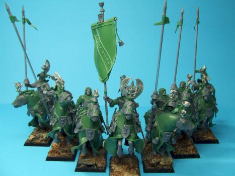 Converted Bretonnian Grail Knights by thistledoo minis