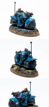 Space Marine Ultramarine Bike by Guybrush Treepwood