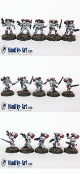 White Scars Assault Squad by MadFlyArtStudio