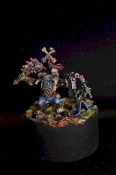 Nob ork with gretchin by Morty
