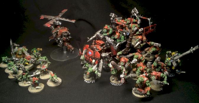 Ork Killteam mob by Kodash