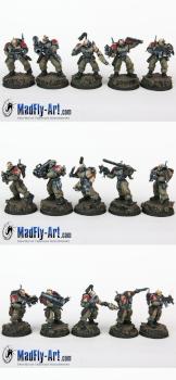 Space Wolves Scout Squad by MadFlyArtStudio
