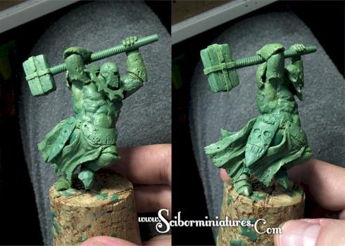 green work in progress by Scibor