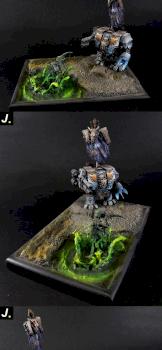 Space Wolves Dreadnought Diorama by Just.PS