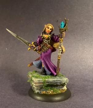 14022: Lysette, Elven Mage by mikecarrero