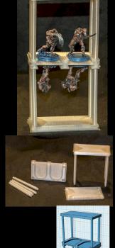 warhammer 40k/age of sigmar 3D printed 32mm miniature transport tray by bobflow