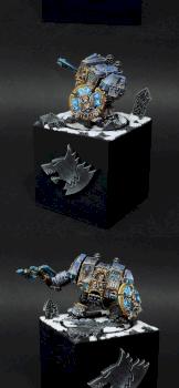 Space Wolves Venerabe Dreadnought on Plinth by BloodyBeast.com