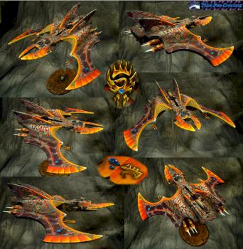 Eldar vampire raider: Fire by RevenantDrag00n