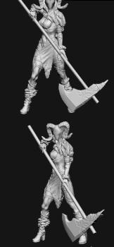 Mistress of the hunt (Zbrush digital sculpt) by gael
