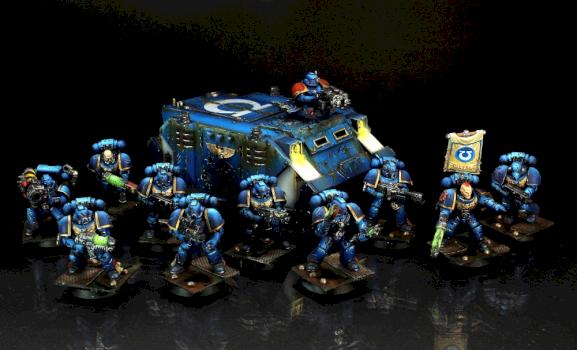 Ultramarines with Rhino by Carole