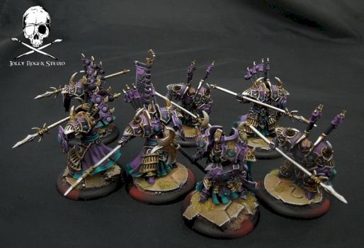 Cataphract Cetrati and Tyrant Vorkesh by Jolly Roger Studio