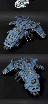 Space Wolves Fire Raptor Gunship by BloodyBeast.com