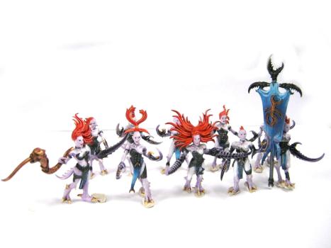 Chaos Daemons Daemonettes of Slaanesh Regiment by dydziorek