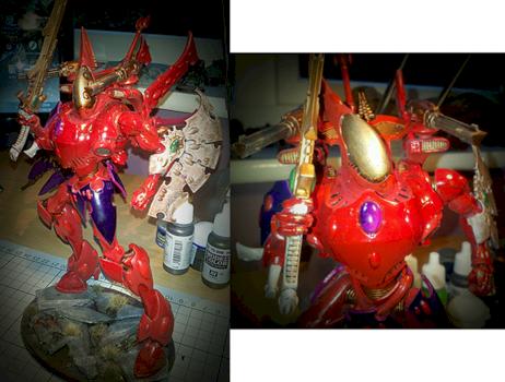 Wraithknight of craft world Gl'Den by the 1000
