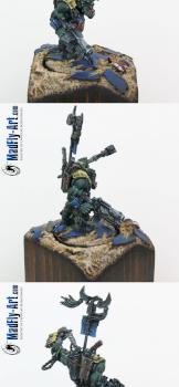 Ork Warboss with Big Choppa by MadFlyArtStudio