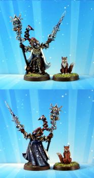 Eldar Eldrad Ulthran & Cat Gyrinx by belgun