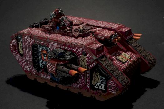 Word Bearers Land Raider by Blaufeld66