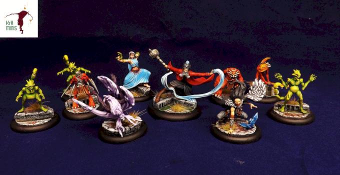 Sandeep and his crew by KRK Mini Painting Studio