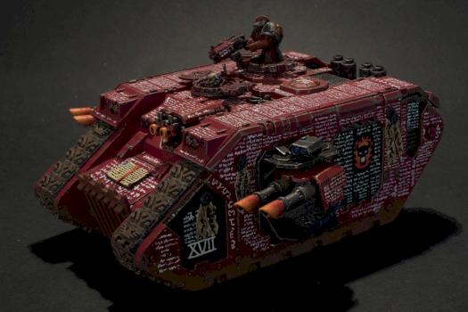 Word Bearers Land Raider by Blaufeld66