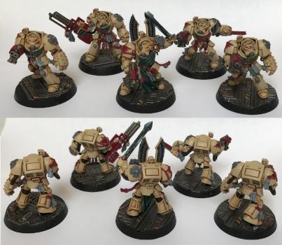 Dark Angels Deathwing Terminator Squad from Dark Vengeance by RocketCityPainter