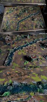 JUNGLE 72x48 GAMEBOARD modular, real texture + swamp details, full painted by studiolevel