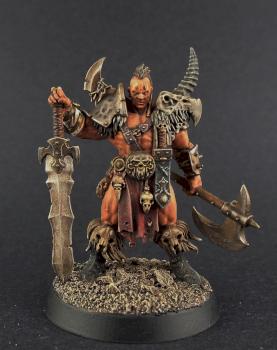 28mm Barbarian Darkoath Chieftain Warhammer Quest ST by avalonindustries2040