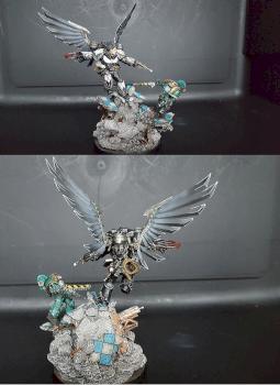 Corax Primarch of the Raven Guard by DerFarbknecht