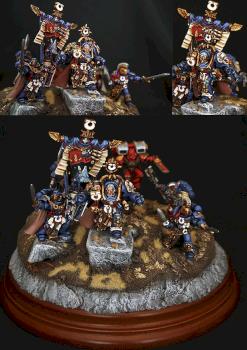 Marneus Calgar and Honour Guard by Zhellutak