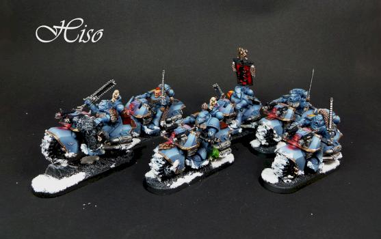 Space Wolf moto squad by hiso