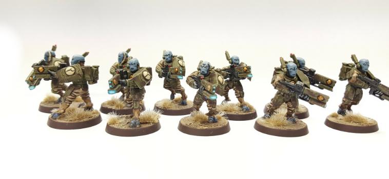 Tau Strike Team #1 by Shypa