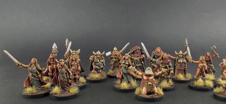 28mm Wargames Foundry Vikings ~ Forced Limited Palette style, by avalonindustries2040