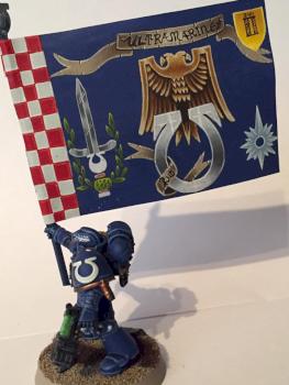 Ultramarine Standard Bearer by Wildcatstudios