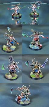 Warhammer 40k Daemons of Chaos Putrid Blightkings of Nurgle by Topminiatures