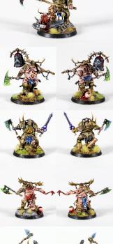 Warhammer 40k Daemons of Chaos Putrid Blightkings of Nurgle by Topminiatures