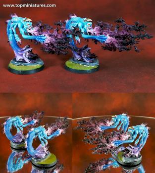 Warhammer 40k Chaos Daemons Exalted Flamers of Tzeentch by Topminiatures