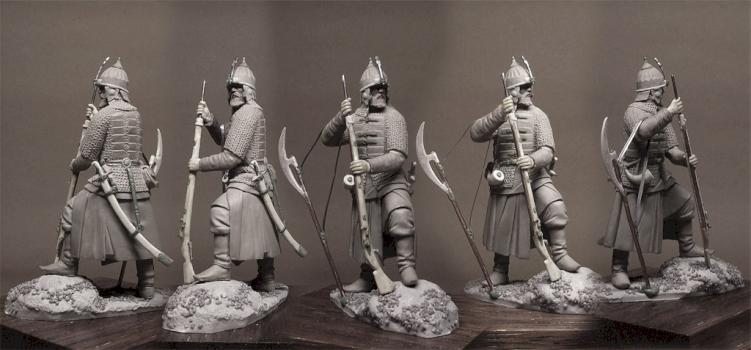 Russian musketeer times of Ivan the Terrible. 54 mm. by Gissar