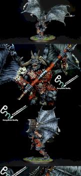 DAEMONS OF CHAOS KHORNE BLOODTHIRSTER by perfectminiaturecom
