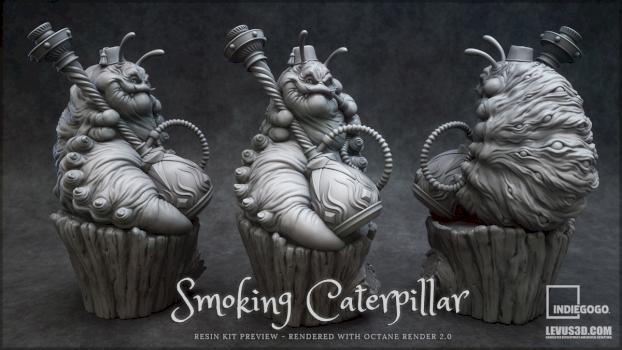 Smoking Caterpillar Resin Kit by Levus3D