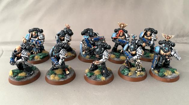 Deathwatch regular marine squad with bolters by w817rogier
