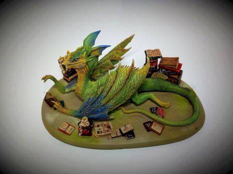 Book Wyrm by Mckennasminiatures