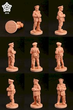 Russian officer, WWI by phantom