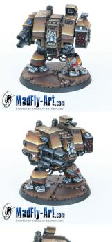 Space Marine Dreadnought by MadFlyArtStudio