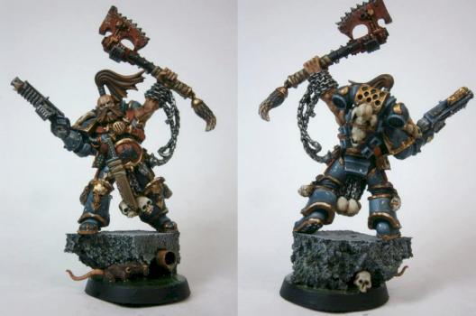 Space Wolf, Wolf Lord Conversion. by scablifter
